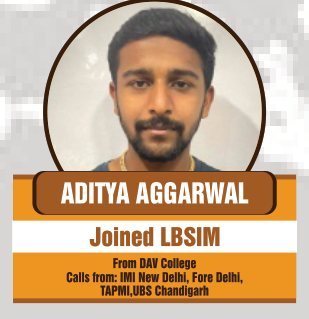 Aditya Aggarwal — Calls from IMI New Delhi, FORE Delhi, TAPMI, LBSIM, UBS Chandigarh