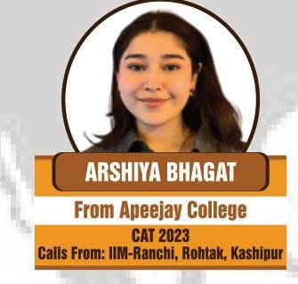 Arshiya Bhagat — Converted IIM Kozhikode