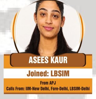 Asees Kaur — NMAT score 240
