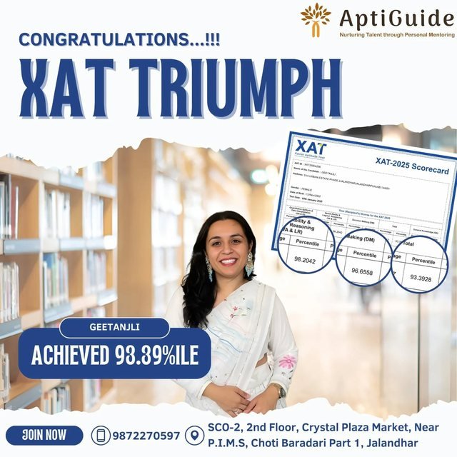 Geetanjli — 93.39 percentile in XAT; calls from IMT Ghaziabad, IMI Delhi