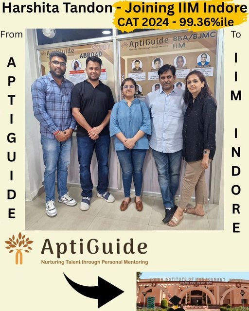 Harshita Tandon — 99.36 percentile in CAT; calls from IIM Calcutta, Lucknow, Kozhikode, Indore, Shillong and more; converted IIM Indore