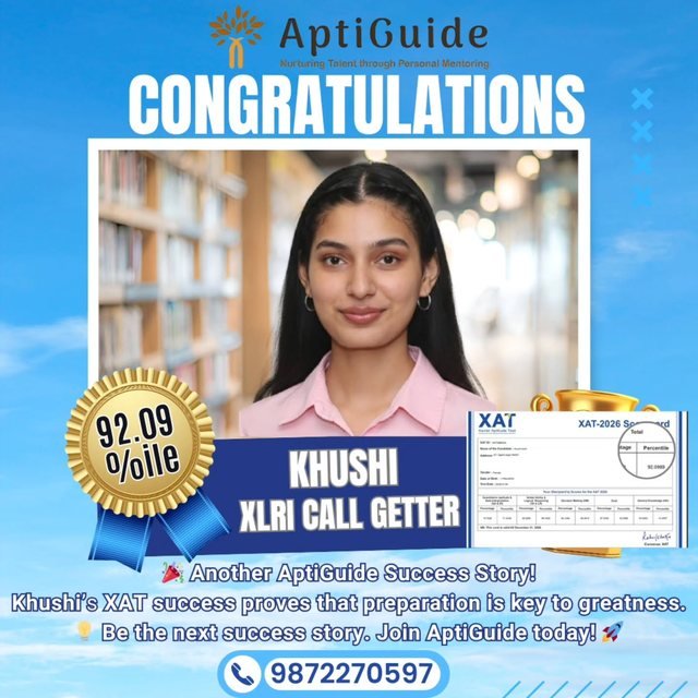 Khushi — 92.09 %ile in XAT, XLRI Jamshedpur call