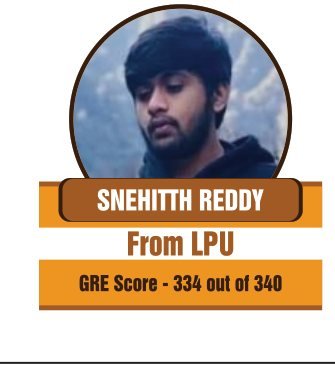 Snehitth Reddy — 334/340 in GRE