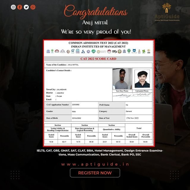 Anuj Mittal — IELTS achiever