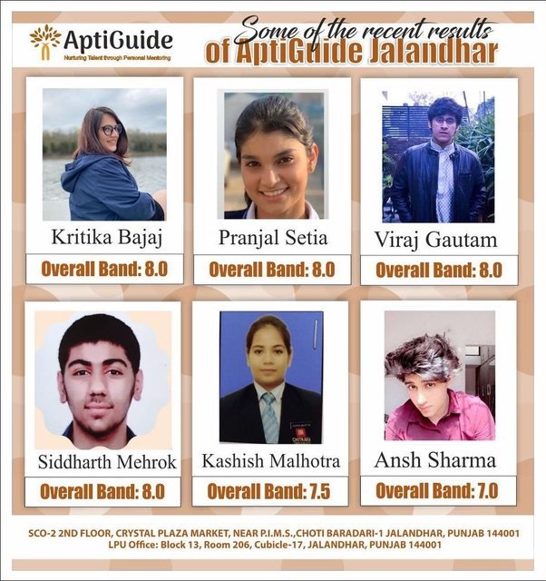 Kritika Bajaj — Overall band 8.0 in IELTS