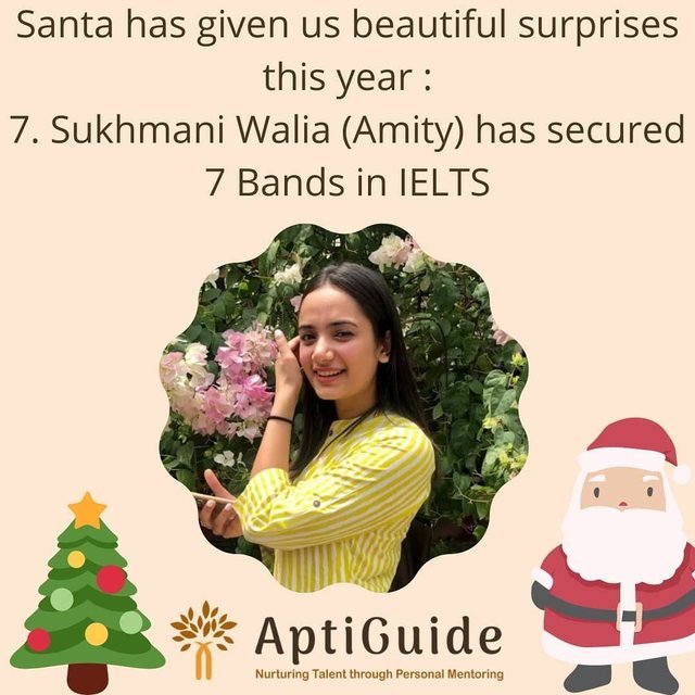 Sukhmani Walia — Overall band 7.0 in IELTS