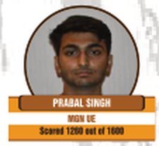 Prabal Singh — Scored 1260/1600 on the SAT