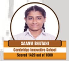 Saanvi Bhutani — Scored 1420/1600 on the SAT