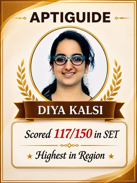 Diya Kalsi — Cleared SET (Symbiosis Entrance Test)