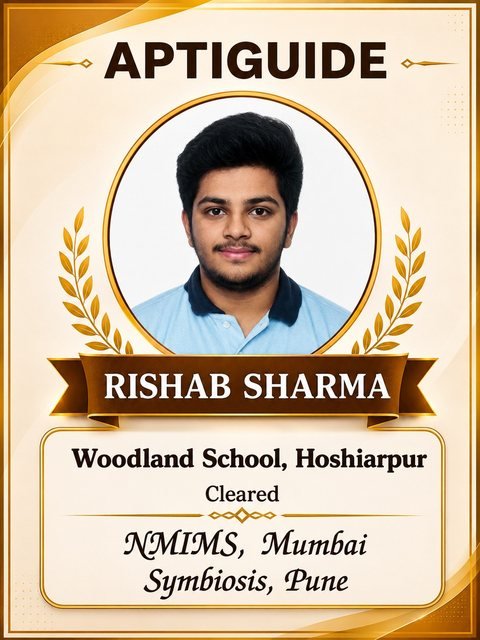 Rishab Sharma — Cleared SET (Symbiosis Entrance Test)