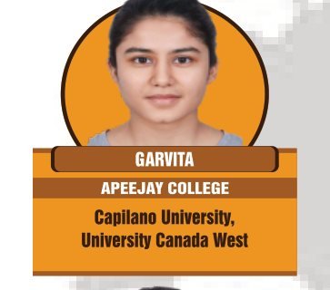 Garvita — Secured an international university offer