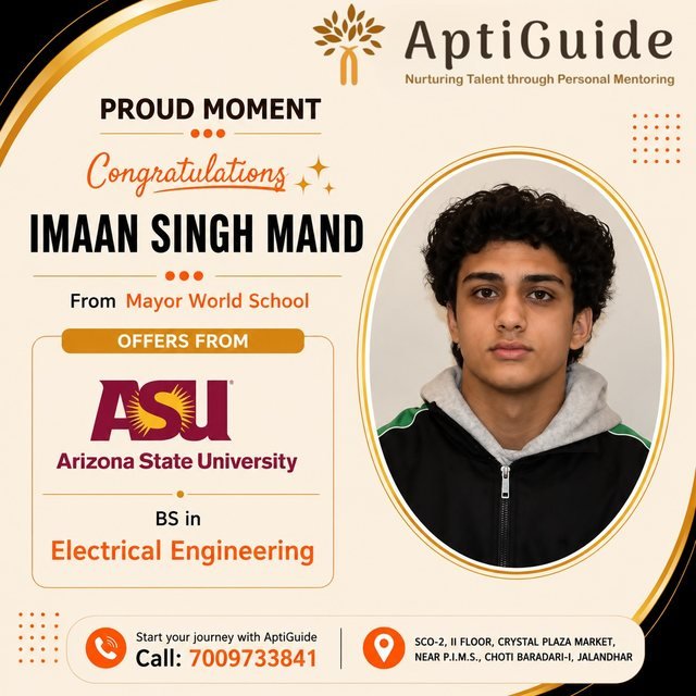 Imaan Singh Mand — Arizona State University