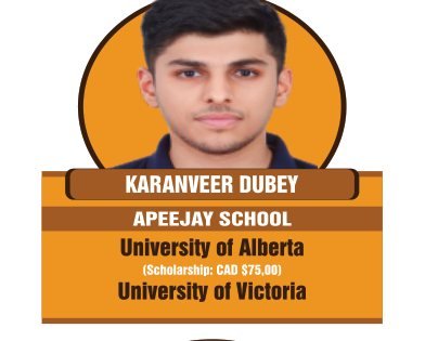 Karanveer Dubey — Secured an international university offer