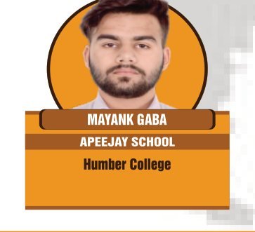 Mayank Gaba — Secured an international university offer