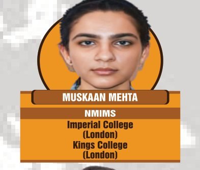 Muskaan Mehta — Secured an international university offer