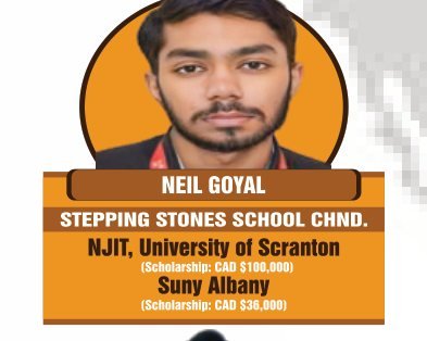 Neil Goyal — Secured an international university offer