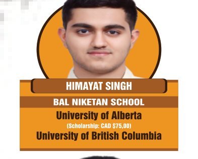 Nimayat Singh — Secured an international university offer