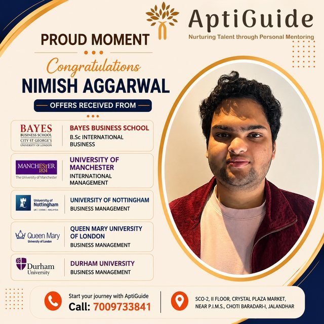 Nimish Aggarwal — Global university offers