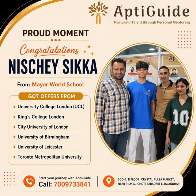 Nischey Sikka — UCL & other global university offers