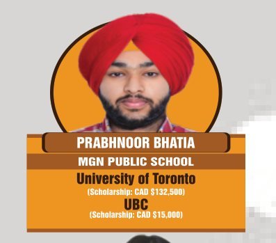Prabhnoor Bhatia — Secured an international university offer