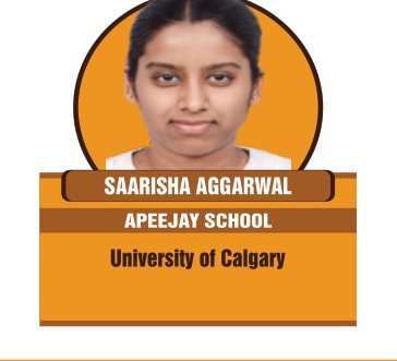 Saarisha Aggarwal — Secured an international university offer