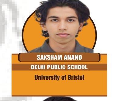 Saksham Anand — Secured an international university offer
