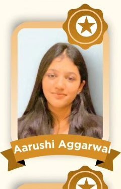 Aarushi Aggarwal — Admitted to a leading Indian university