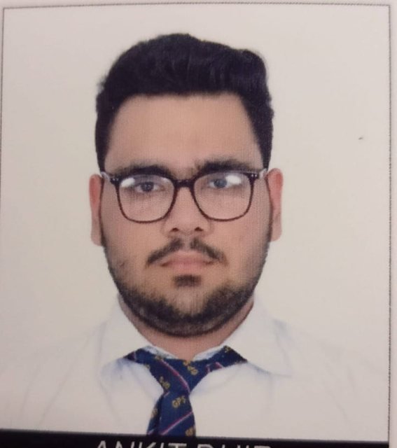 Ankit Dhir — Admitted to Christ University, Bangalore