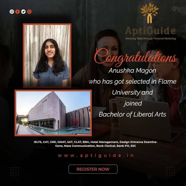 Anushka Magon — Selected at FLAME University