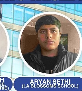 Aryan Sethi — Admitted to a leading Indian university
