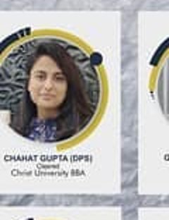 Chahat Gupta — Admitted to a leading Indian university