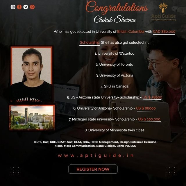 Chirag Berry — Admitted to a leading Indian university