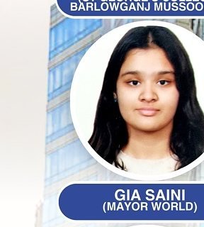 Gia Saini — Admitted to a leading Indian university