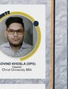 Govind Khosla — Admitted to a leading Indian university