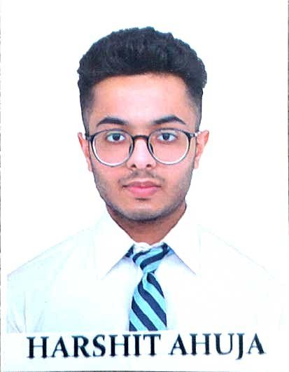 Harshit Ahuja — Admitted to Christ University, Bangalore