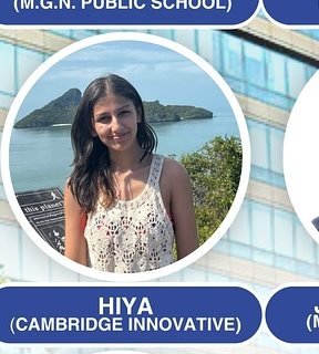 Hiya — Admitted to a leading Indian university