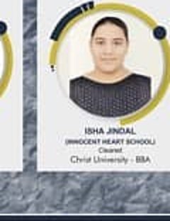 Isha Jindal — Cracked CUET, joined Shri Ram College of Commerce (SRCC), Delhi University