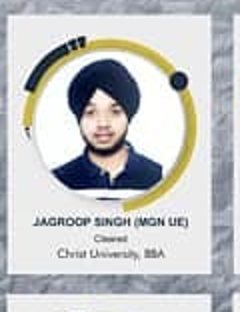 Jagroop Singh — Admitted to a leading Indian university