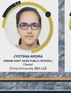 Jyotsna Arora — Admitted to a leading Indian university