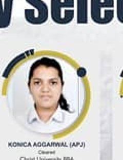 Konica Aggarwal — Admitted to a leading Indian university