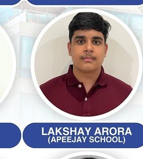 Lakshay Arora — Admitted to a leading Indian university