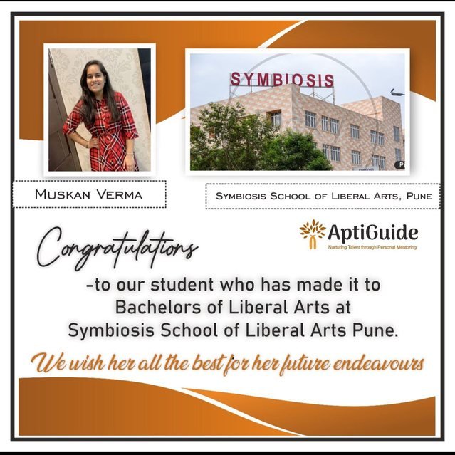 Muskan Verma — Admitted to a leading Indian university