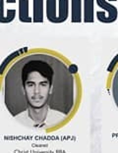 Nishchay Chadda — Admitted to a leading Indian university