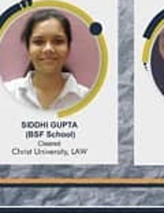Siddhi Gupta — Admitted to a leading Indian university